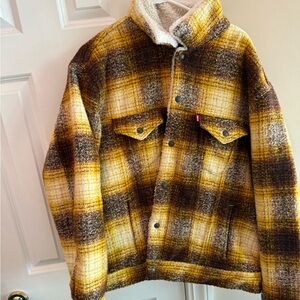 Levi's Plaid Sherpa Jacket